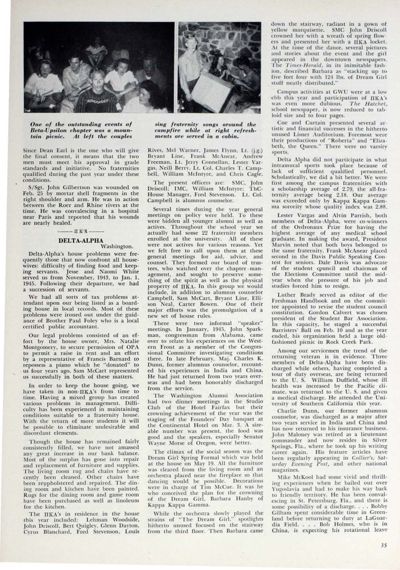 Chapter Letters: Delta Alpha, October 1945